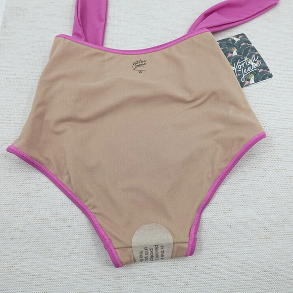 KORTNI JEANE Bikini Bottom XS Purple Tie-Up Front Retro Flattering - Picture 8 of 15